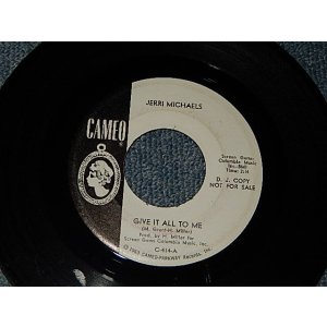 画像: JERRI MICHAELS  - A) Give It All To Me    B) Like A Madness(A:Ex++ /  B:Ex++) / 1966 US AMERICA ORIGINAL "WHITE LABEL PROMO" Used 7"45rpm Single