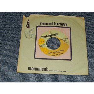 画像: TONY JOE WHITE - A) POLK SALAD ANNIE   B) A ASPEN COLDRADO (A:Ex++ / B) Ex++ STOFC）/ 1968 US AMERICA ORIGINAL Used  7" 45 rpm Single  
