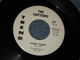 画像: The CAPTIONS - A) HANKY PANKY (ORIGINAL SONG, NOT COVER SONG)   B) MARY MARY (A:Ex+++ / B:Ex+++ WOL) / 196? US AMERICA ORIGINAL "WHITE LABEL PROMO" Used 7" 45 rpm Single  