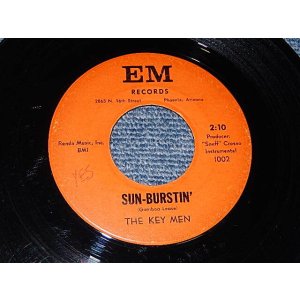 画像: THE KEY MEN - A) SUN-BURSTIN' (JEFF'S BOOGIE BASSED or RUFF COVERED  on THIS "SUN-BURST)   B) UP TO NEWSA (A:Ex / B) Ex）/ 1998 JAPAN ORIGINAL Used  7" 45 rpm Single  