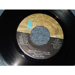画像: CELINE DION - A) BECAUSE YOU LOVE ME   B) I DON'T KNOW (A:MINT / B:MINT) / 1996 JAMAICA ORIGINAL Used 7" 45rpm Single 