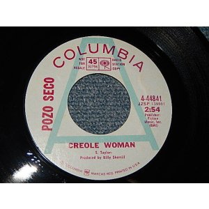 画像: POZO SECO - A)CREOLE WOMAN   B) LEAVIN' (Soft Psyche) (MINT-/MINT-) / 1969 US AMERICA ORIGINAL "WHITE LABEL PROMO" Used 7" 45 rpm Single 
