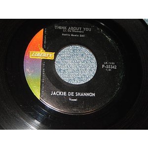 画像: JACKIE DeSHANNON  DE SHANNON  - A) THINK ABOUT YOU  B) HEAVEN IS BEING WITH YOU (CEx++/Ex++)  / 1961 US AMERICA ORIGINAL Used 7" 45 rpm Single 