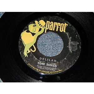 画像: TOM JONES - A) DELILAH   B) SMILE AWAY YOUR BLUES (Ex+/Ex+) / 1968 US AMERICA ORIGINAL Used  7" 45 rpm Single 
