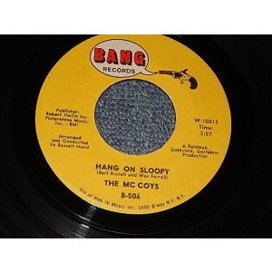 画像: The McCOYS  Mc COYS - A) HANG ON SLOOPY   B) I CAN'T EXPLAIN IT (with JUKEBOX STRIP)  (Ex+/Ex++) /1965 US AMERICA ORIGINAL Used 7"SINGLE