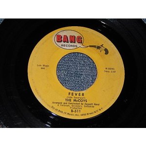 画像: The McCOYS  Mc COYS - A) FEVER  B) SORROW (Ex++/Ex Looks:Ex) /1965  US AMERICA ORIGINAL Used 7"SINGLE