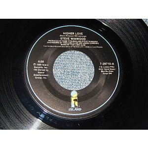 画像: STEVE WINWOOD - A)HIGHER LOVE  B) AND I GO (Ex+++/Ex+++) / 1982 US AMERICA ORIGINAL Used  7" 45 rpm Single 