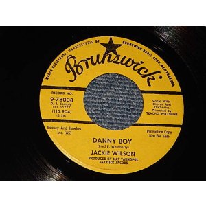 画像: JACKIE WILSON - A) DANNY BOY  B)SOUL TIME (MINT-/MINT-) / 1965 US AMERICA ORIGINAL "YELLOW LABEL PROMO"  Used 7"45