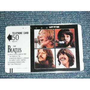 画像: THE BEATLES  -  TELEPHONE CARD "LET IT BE"/ 1980's ISSUED Version LIGHT BLUE Face Brand New  TELEPHONE CARD 