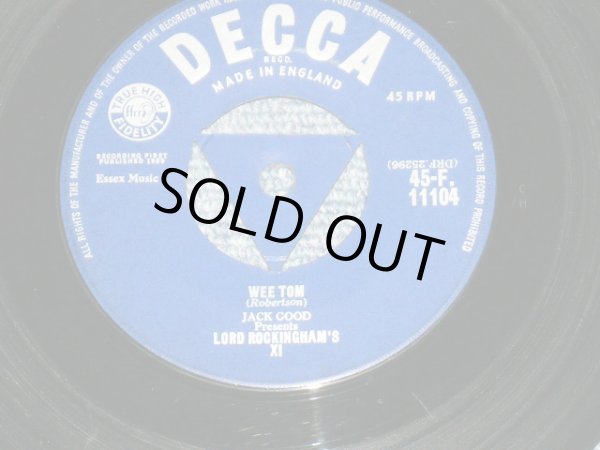 画像1: LORD ROCKINGHAM'S XI - WEE TOM / 1959 UK ORIGINAL 7" Single 