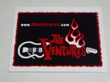 画像: THE VENTURES STICKER BLACK w/FLAME 13.2 x 10.7