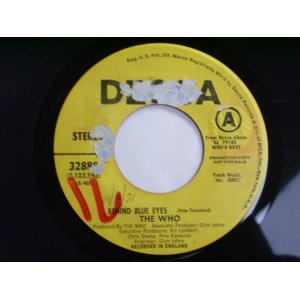 画像: THE WHO - A) BEHIND BLUE EYES  B) MY WIFE (Ex++/Ex++ WOL, TEAROL) / 1971 US AMERICA ORIGINAL "YELLOW LABEL PROMO" Used 7" SINGLE