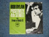 画像: BOB DYLAN - POSITIVELY 4TH STREET  / 1965 US ORIGINAL 7"SINGLE With ORIGINAL PICTURE  SLEEVE 