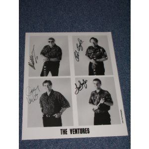 画像: THE VENTURES PICTURE With DON,BOB,GERRY,LEON ,With AUTOGRAPHED B/W/COLOR 