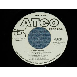 画像: CREAM  - LAWDY MAMA ( Promo Only Same Flip MONO/STEREO ) / 1969 US ORIGINAL PROMO  7"Single