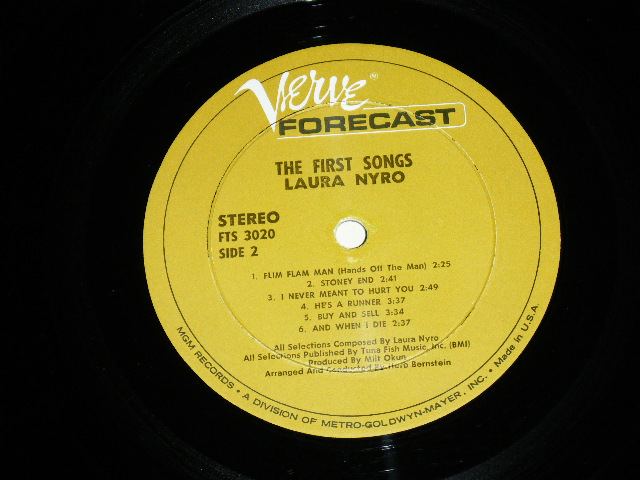 画像: LAURA NYRO - LAURA NYRO THE FIRST SONGS  /  1967 US ORIGINAL LP