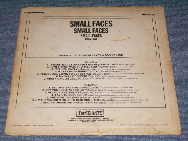 画像: SMALL FACES - SMALL FACES / 1967 UK ORIGINAL MONO LILAC Label LP 