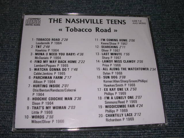 画像: THE NASHVILLE TEENS -  TOBBACO ROAD / 1994 FRANCE  BRAND NEW   CD