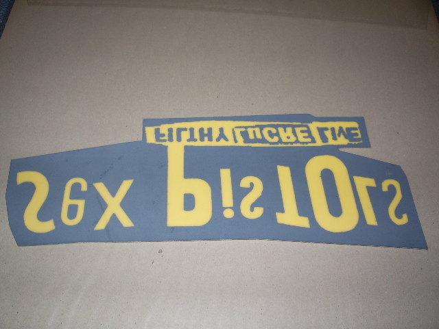 画像1: SEX PISTOLS - SEX PISTOLS  STICKER  size : 22.5cmx8.4cm / US 