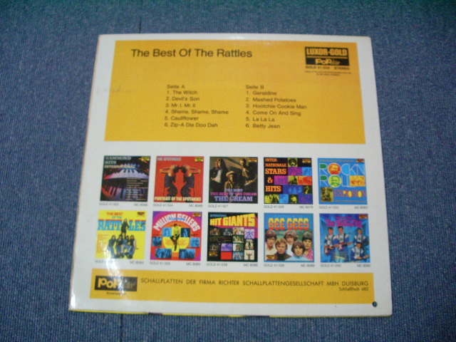 画像: THE RATTLES - THE BEST OF / 1970s ?  WEST GERMANY  ORIGINAL STEREO  LP 