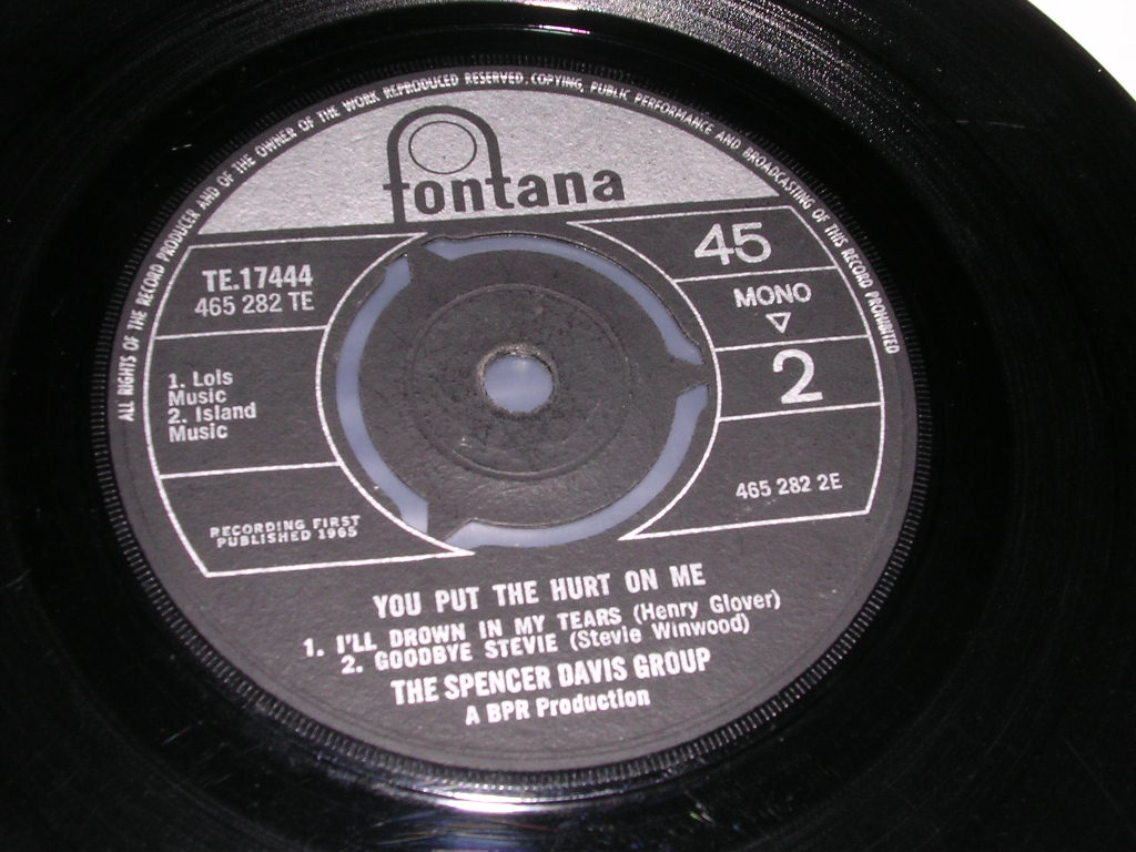 画像: SPENCER DAVIS GROUP - YOU PUT THE HURT ON ME -EP-  /　1965  UK ORIGINAL 7"EP + PICTURE SLEEVE 