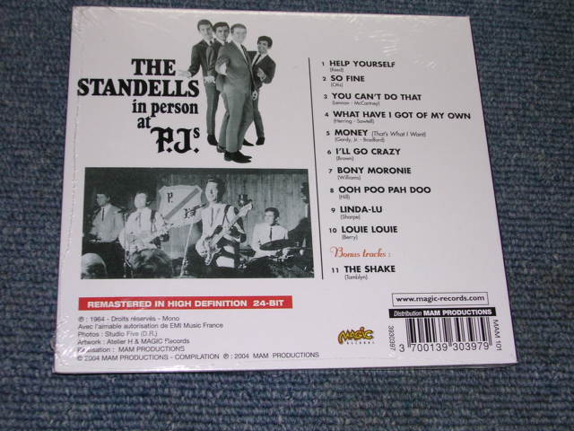 画像: THE STANDELLS - IN PERSON AT P.J'S  / 2004 FRENCH SEALED CD Out-of-print now