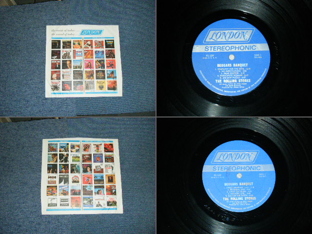画像:  THE ROLLING STONES - BEGGARS BANQUET ( MATRIX # XZAL-8476-A　/XZAL-8477-B : Ex++/Ex+++ )/ 1968 US ORIGINAL LP 