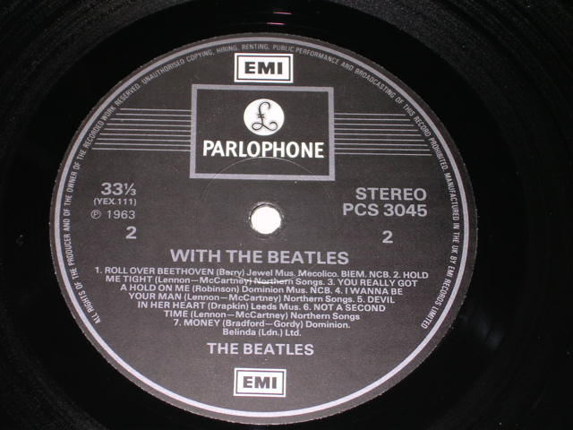 画像: BEATLES - WITH THE BEATLES  / UK 2 EMI  STEREO Rissue LP