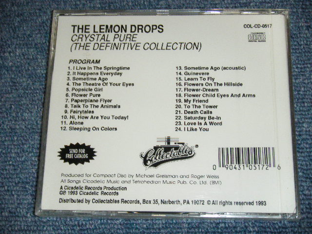 画像: THE LEMON DROPS - a classical collection CRYSTAL PURE (THE DEFINITIVE COLLECTION ) / 1993 US ORIGINAL Brand New Sealed CD