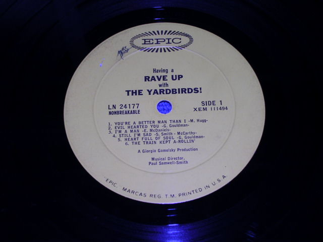 画像: THE YARDBIRDS - HAVING A RAVE UP / 1965 US ORIGINAL MONO LP 