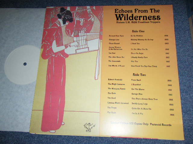 画像: v.a. OMUNIBUS  - ECHOES FROM THE WILDERNESS : Sixteen UK R&B Freakbeat Trippers / 1990's EU BOOT LP Brand New Limited 400 Copies DEAD STOCK 