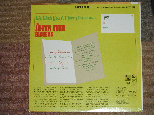 画像: JOHNNY MANN SINGERS - WE WISH YOU A MERRY CHRISTMAS  ( Ex+++/MINT- ) / 1967  US ORIGINAL STEREO Used LP