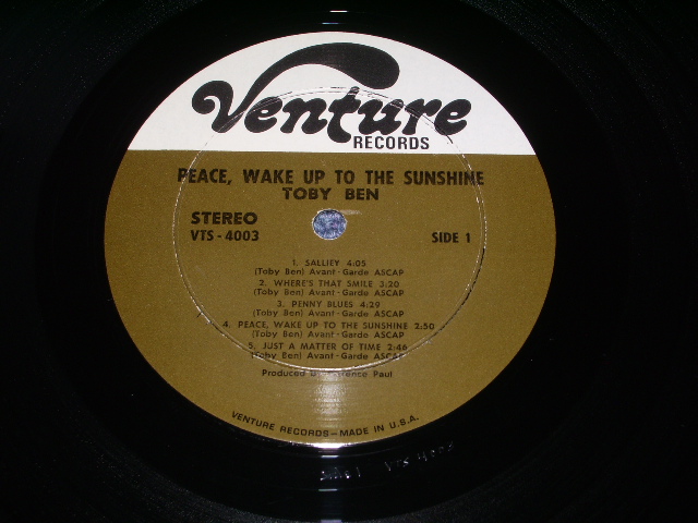画像: TOBY BEN - WAKE UP  TO THE SUNSHINE   / 1970s  US ORIGINAL LP 