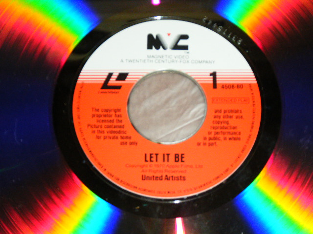 画像: THE BEATLES -  LET IT BE  / 1981 US ORIGINAL Used LASERDISC NTSC SYTEM 