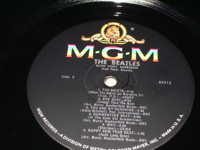 画像: THE BEATLES - THE BEATLES  WITH TONY SHERIDAN AND THEIR GUESTS ( With 'And Guests' on Cover : Ex++/Ex+++ ) / 1964 US ORIGINAL MONO Used  LP