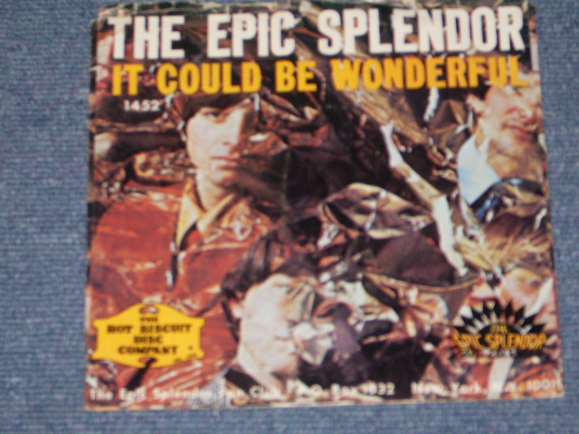 画像: THE EPIC SPLENDOR - IT COULD BE WONDERFUL / 1967  US ORIGINAL 7"Single With PICTURE SLEEVE &  Release From MINOR Label