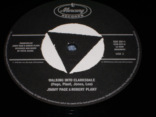 画像: JIMMY PAGE & ROBERT PLANT - WALKING INTO CLARKSDALE / 1998 UK  ORIGINAL BRAND-NEW 2LPs 