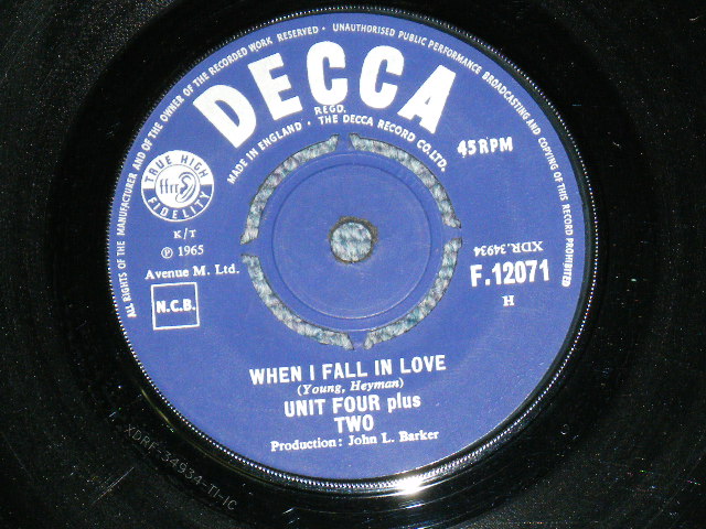 画像: UNIT FOUR plus TWO - CONCRETE AND CLAY   / 1965 UK ORIGINAL 7"Single
