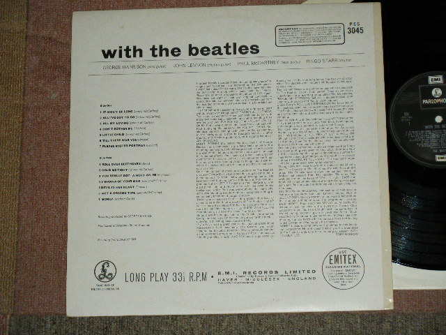 画像: THE BEATLES  - WITH THE BEATLES / 1970's ISUUED "2 x White EMI " Mark Label STEREO  Used LP 