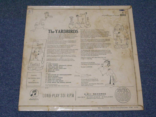 画像: YARDBIRDS ( JEFF BECK )- TTHE YARDBIRDS ROGER THE ENGINEER   / 1966  UK ORIGINAL 1st PRESS MONO BLUE COLUMBIA  LP 