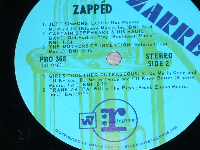 画像: FRANK ZAPPA - ZAPPED  / 1970  US ORIGINAL PROMO ONLY With ORIGINAL INNER SLEEVE LP 