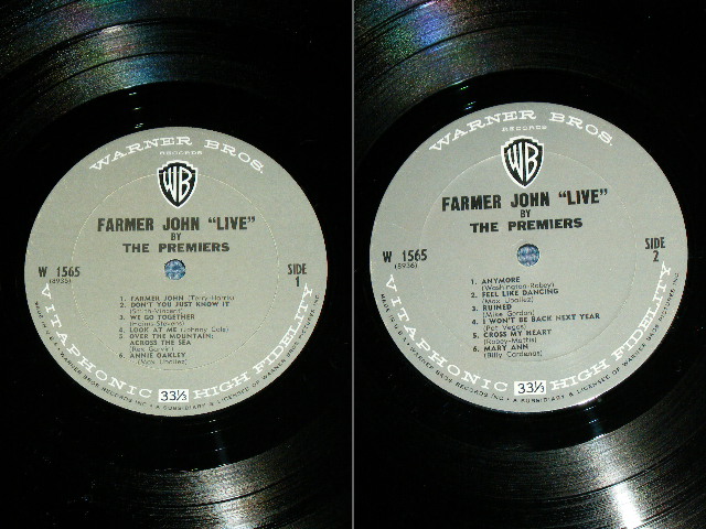 画像: THE PREMIERS - FARMER JOHN LIVE by THE PREMIERS / 1964 US ORIGINAL Used MONO LP 