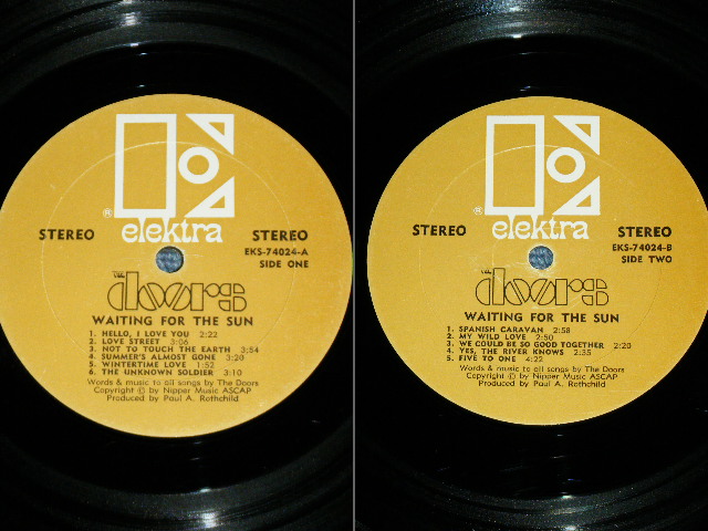 画像: THE DOORS - WAITING FOR THE SUN ( BROWN Label : Ex/Ex+ : Matrix Number : A-ALRLT-12/B-AL  ARC70518 ) / 1968 US Original Used STEREO LP 