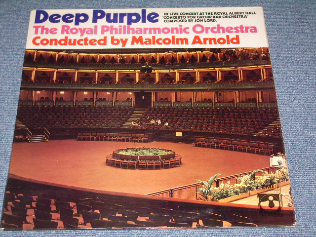 画像1: DEEP PURPLE The ROYAL PHILHARMONIC Orchestra Conducted by MALCOLM ARNOLD - DEEP PURPLE The ROYAL PHILHARMONIC Orchestra Conducted by MALCOLM ARNOLD: IN LIVE AT THE ROYAL ALBERT HALL : CONCERTO FOR GROUP AND ORCHESTRA( Matrix # A-1/B-1) ( Ex+++/Ex+++ Looks:Ex++ ) / 1970 UK ENGLAND ORIGINAL HARVEST Used  LP 