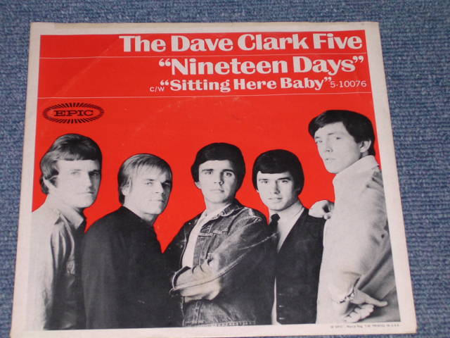 画像: DAVE CLARK FIVE - NINETEEN DAYS /  1966 US ORIGINAL 7"SINGLE With PICTURE SLEEVE
