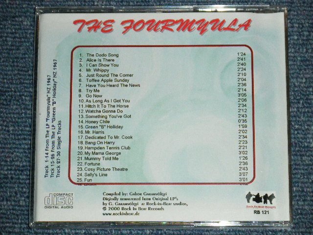 画像: THE FOURMYULA- TWO GREAT NZ PSYCHEDELIC LP'S ON 1 CD  THE FOURMYULA + GREAT & HOLIDAY  / GERMAN Brand New CD-R  Special Order Only Our Store