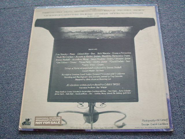 画像: LARRY WEISE - BLACK AND BLUE SUITE  / 1974 US ORIGINAL PROMO LP 