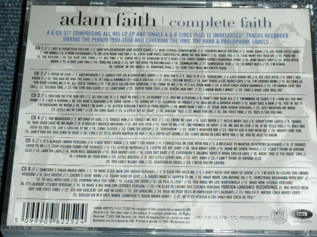 画像: ADAM FAITH - COMPLETE FAITH / 2011 EU  Brand New  Sealed  6CD's  