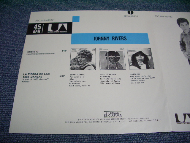 画像: JOHNNY RIVERS - SUZIE Q / MEXICO ORIGINAL 7"45 Single With PICTURE SLEEVE