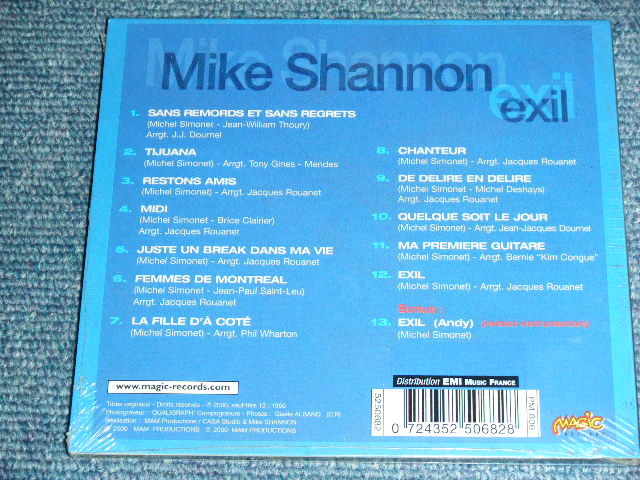 画像: MIKE SHANNON - EXIL / 2000 FRANCE ORIGINAL Brand New  Sealed CD